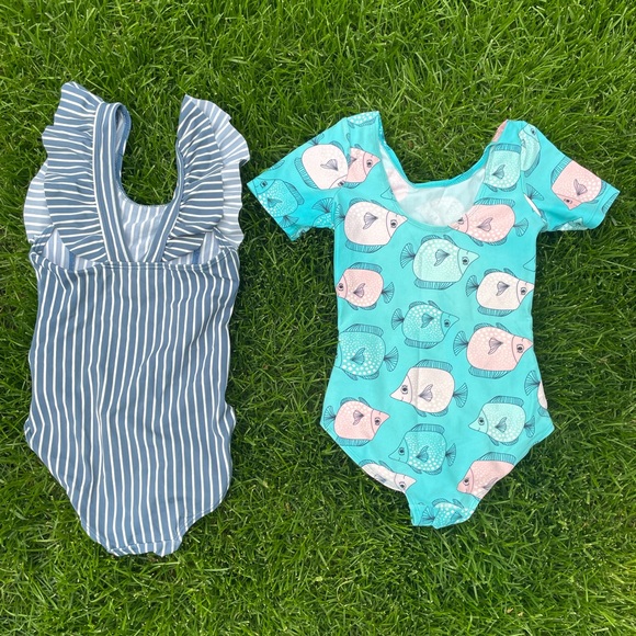 Two size 4-6 (110/116 cm) Polarn o. Pyret swim suits - Picture 4 of 4